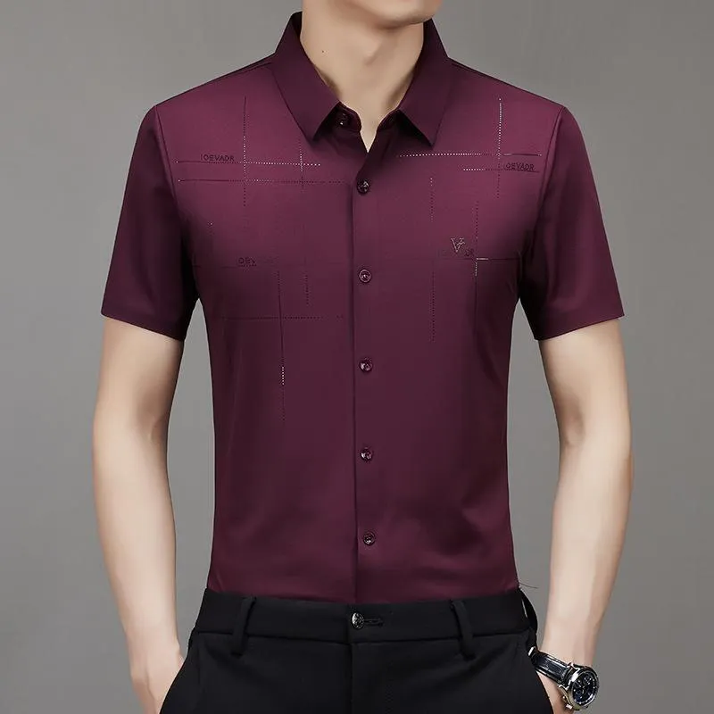 3 for the price of 1Men's Ice Silk Business Shirt2 pcs Free Shipping
