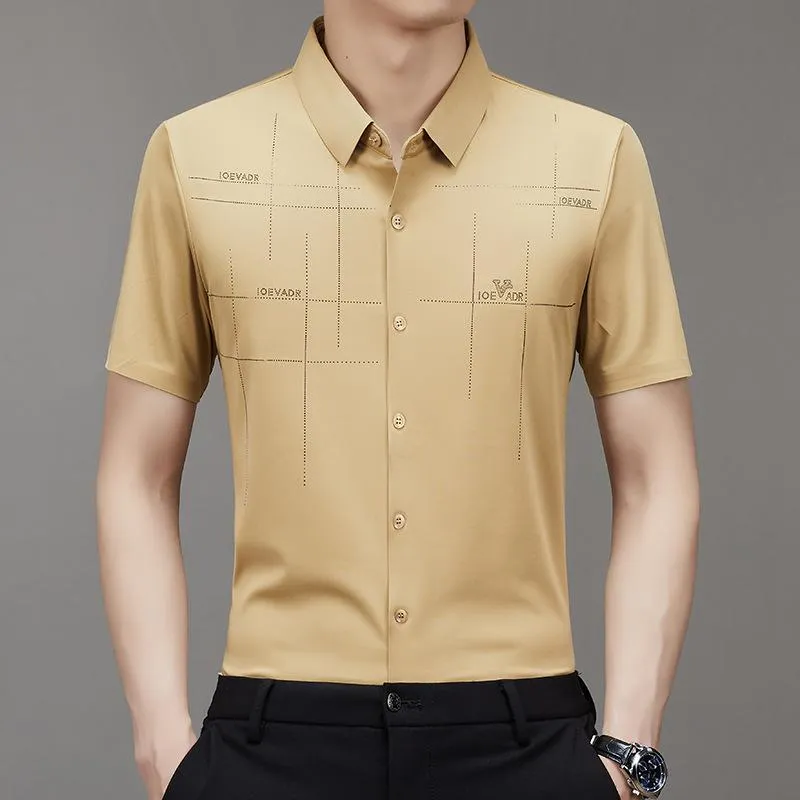 3 for the price of 1Men's Ice Silk Business Shirt2 pcs Free Shipping