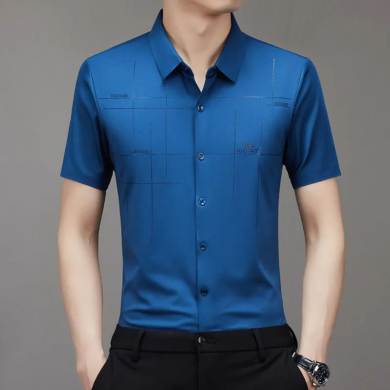 3 for the price of 1Men's Ice Silk Business Shirt2 pcs Free Shipping