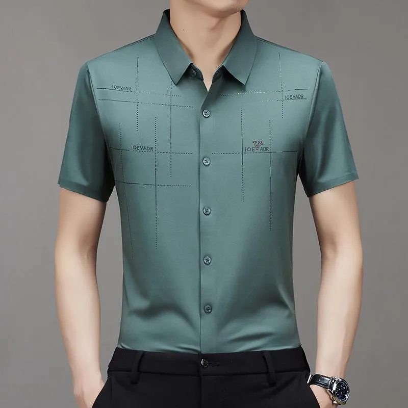 3 for the price of 1Men's Ice Silk Business Shirt2 pcs Free Shipping