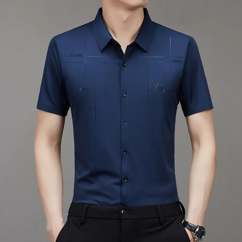3 for the price of 1Men's Ice Silk Business Shirt2 pcs Free Shipping