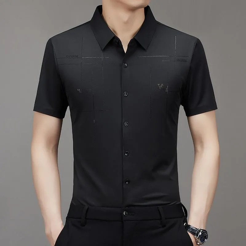 3 for the price of 1Men's Ice Silk Business Shirt2 pcs Free Shipping