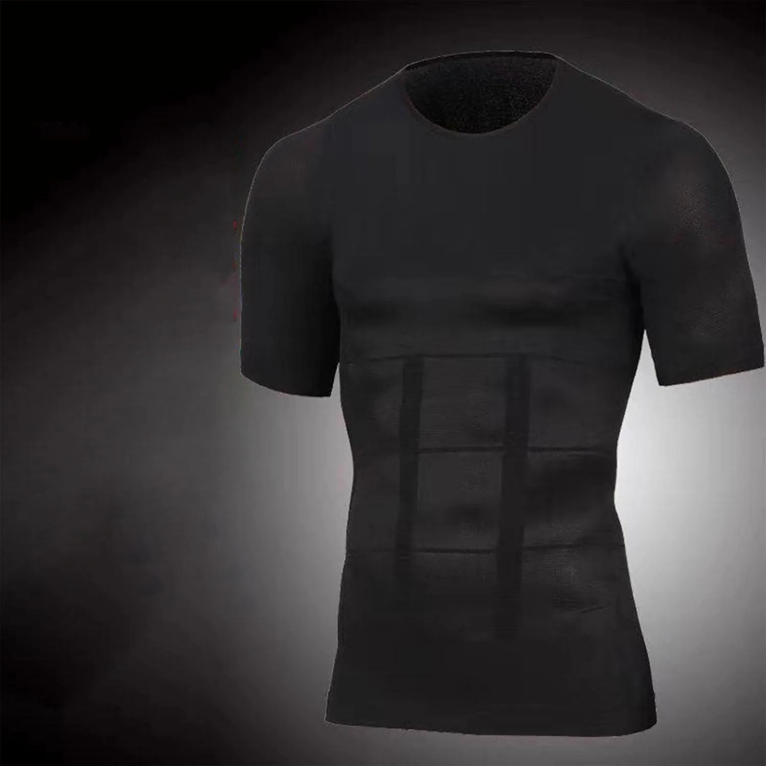 5 Pack Men's Short Sleeve Compression Shirts Workout Gym Slimming Shapewear T-Shirts Tops Athletic Undershirts