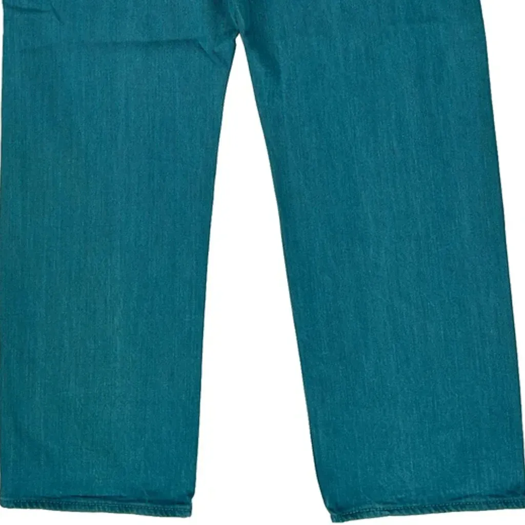 501 Levis Jeans - 30W UK 10 Teal Cotton