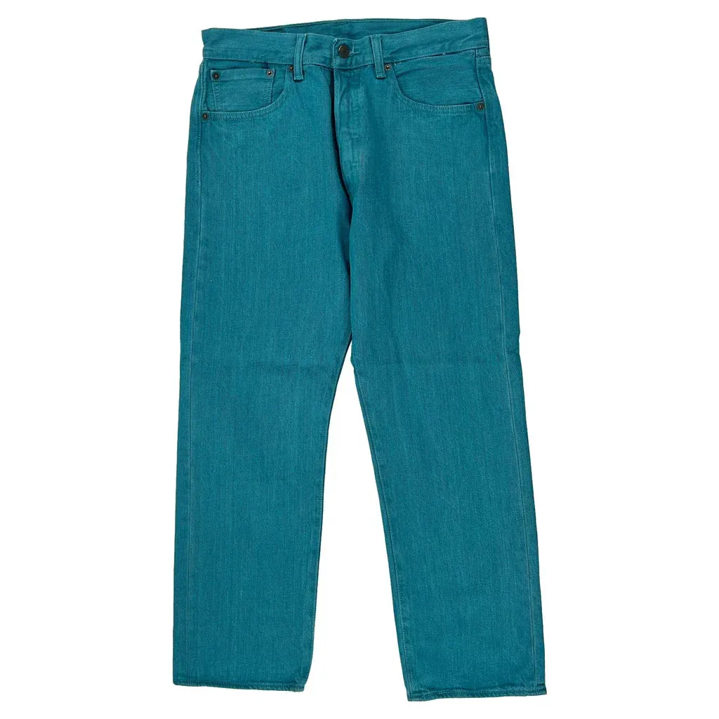 501 Levis Jeans - 30W UK 10 Teal Cotton