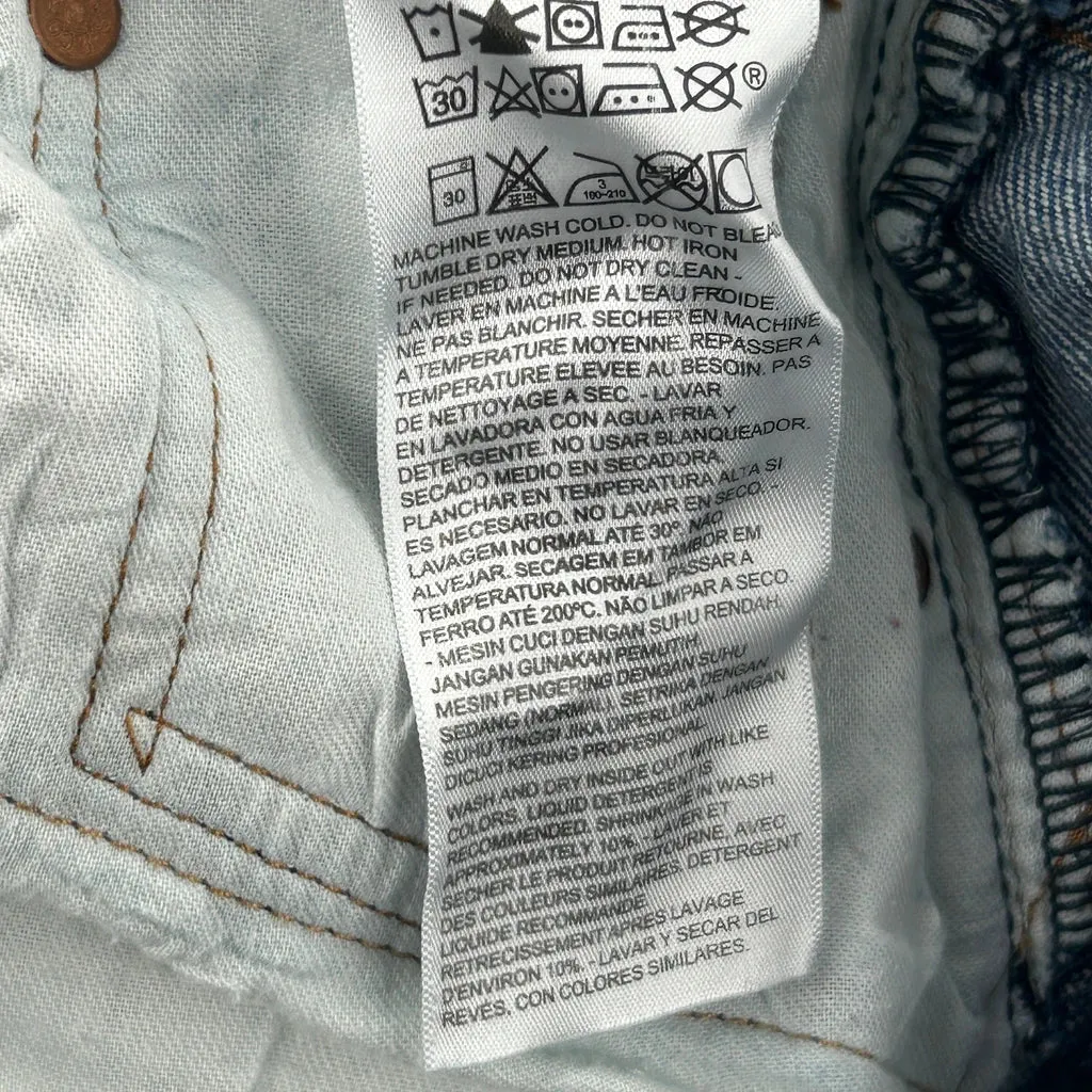501 Levis Jeans - 35W 33L Blue Cotton