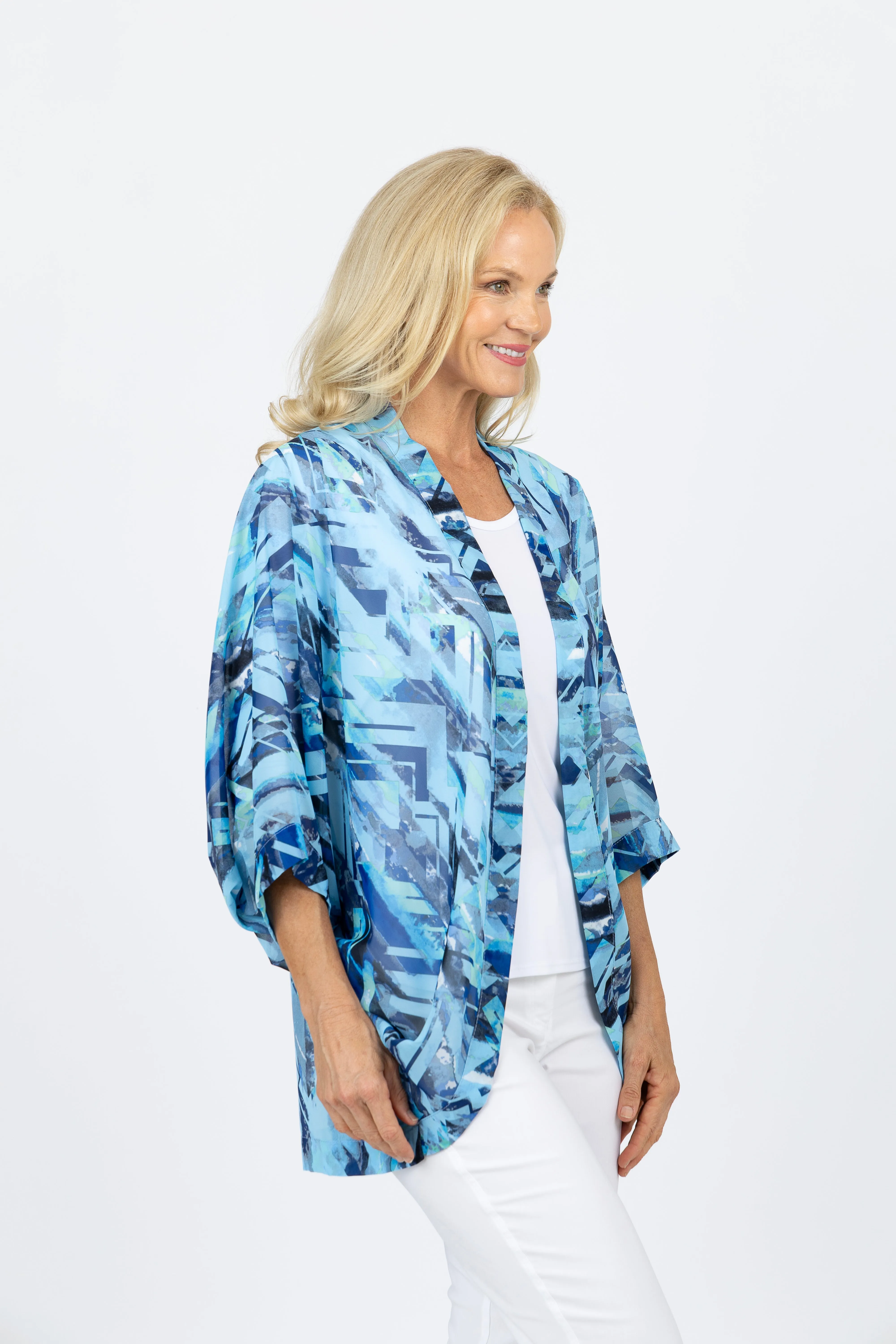 5328 Kimono Cardi - Oceans