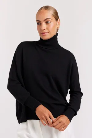 A Polo Bay Cashmere Sweater in Black