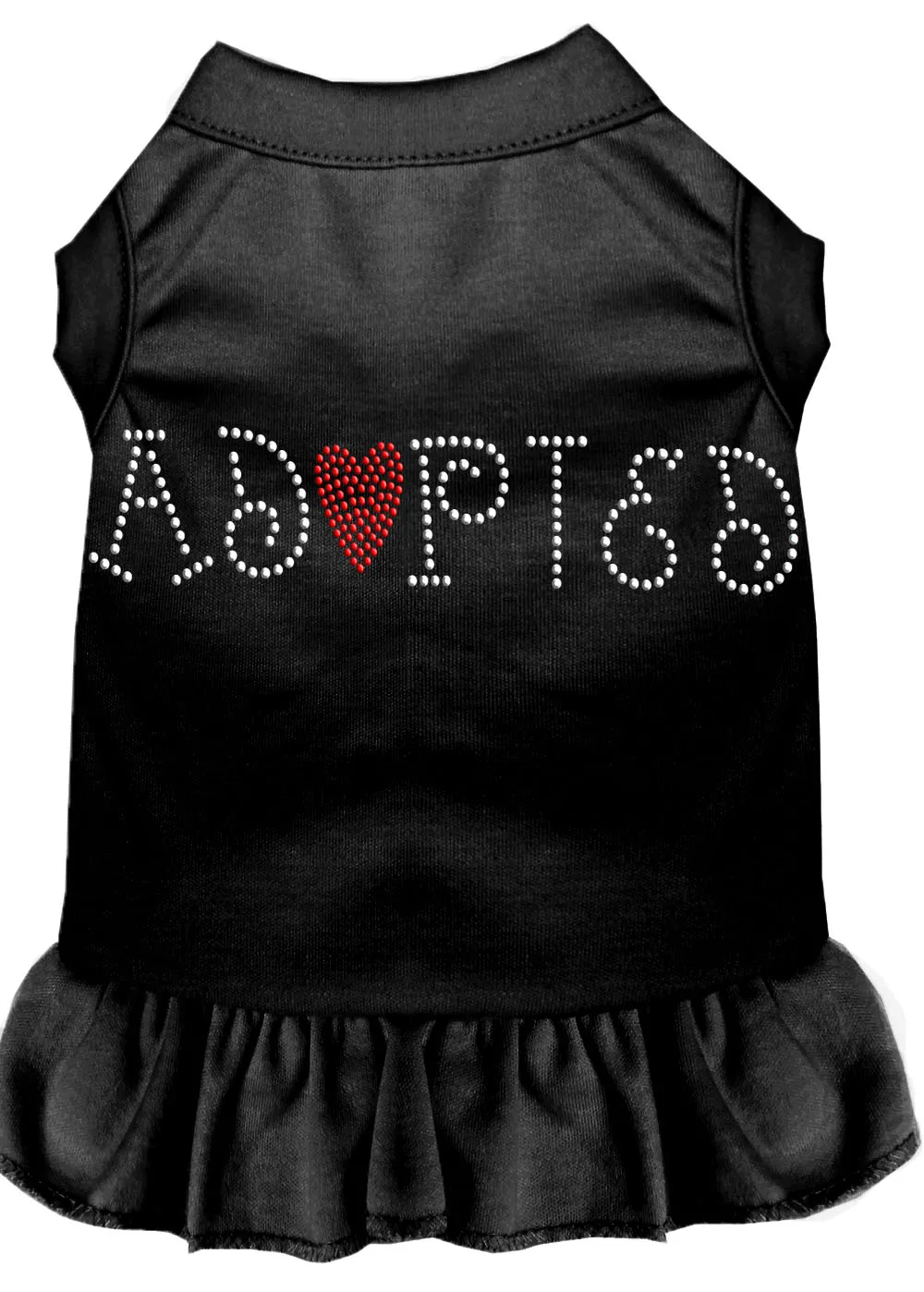 Adopted Rhinestone Dress Black 4x