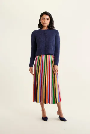 Anastasia Brushed Alpaca Cardi In Navy