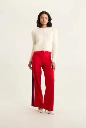 Anastasia Brushed Alpaca Cardi In White