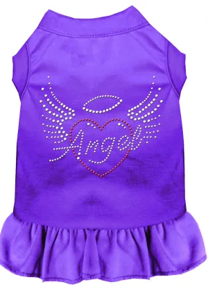 Angel Heart Rhinestone Dress Purple 4x