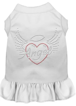 Angel Heart Rhinestone Dress White Lg