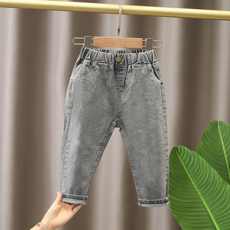 Baby & Toddler Boys Jeans Clothes baby Elastic Band Stretch Denim Jeans - BBJ0208
