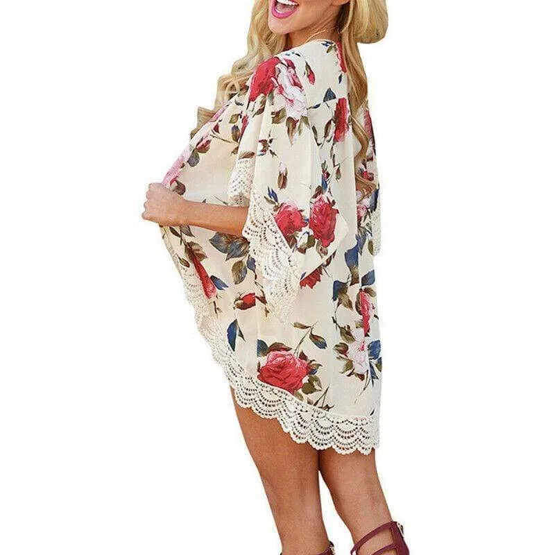 Beach Plus Size Cardigans Ladies