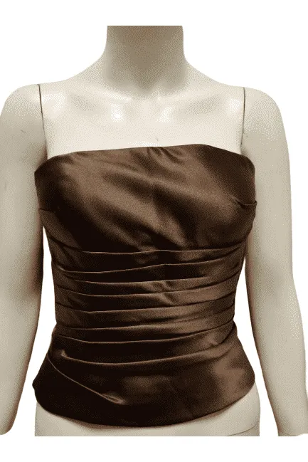 Bill Levkoff women's formal, brown, skirt set size 4
