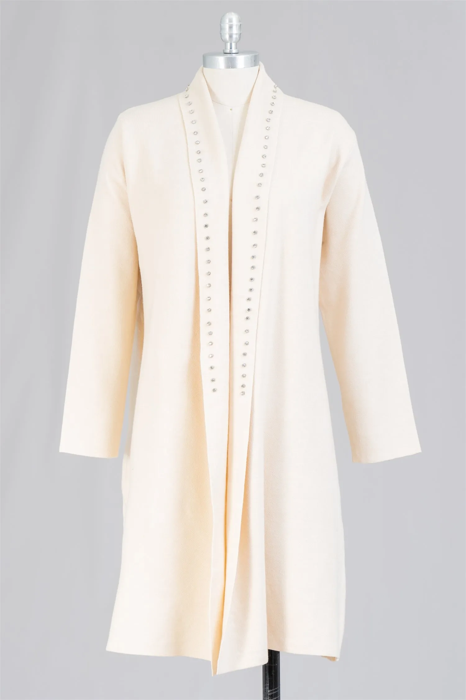 Boho Chic SHA22096 Rhinestone Trim Cardigan Sweater