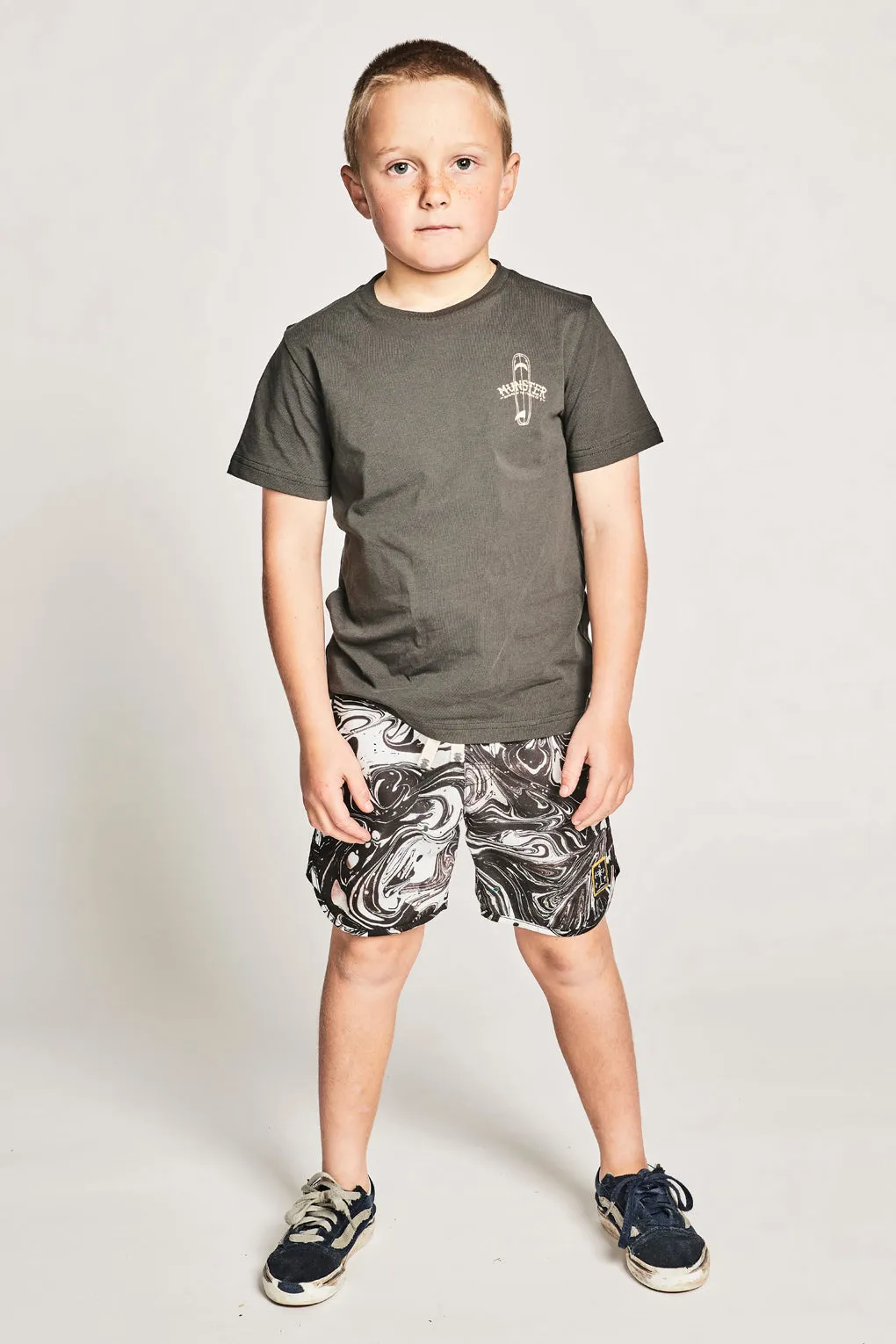 Boys Shorts Munster Kids Black Dye Boardshorts