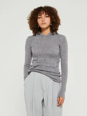 Brim Hoodie in Grey