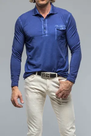 Cafe Paco LS Polo Shirt in Azure