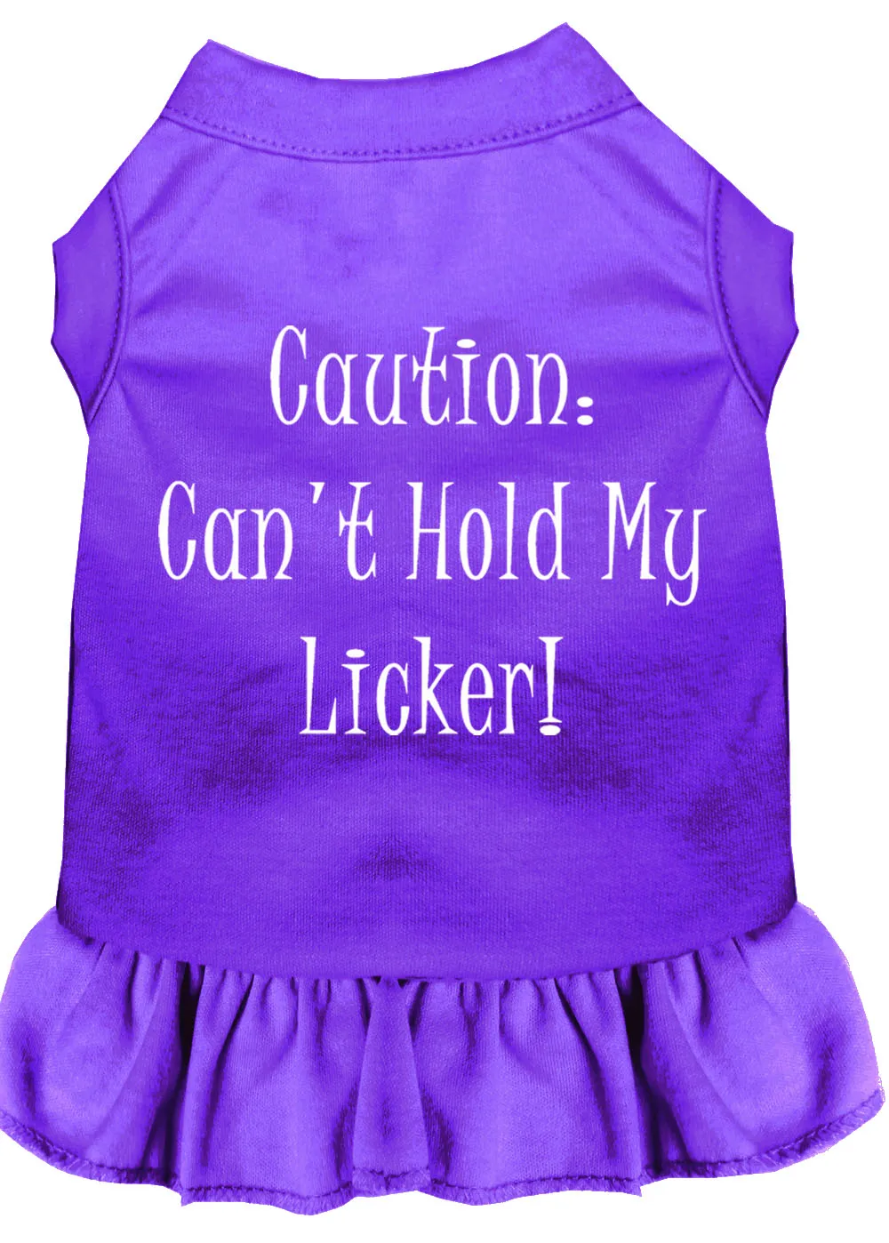 Can't Hold My Licker Screen Print Dress Purple Xxxl