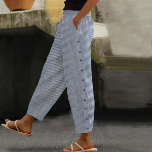 Casual gestreepte broek