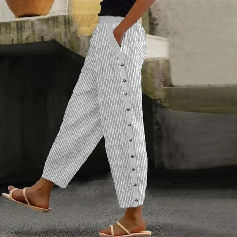 Casual gestreepte broek