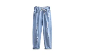 Casual Summer Ripped Jeans For Women