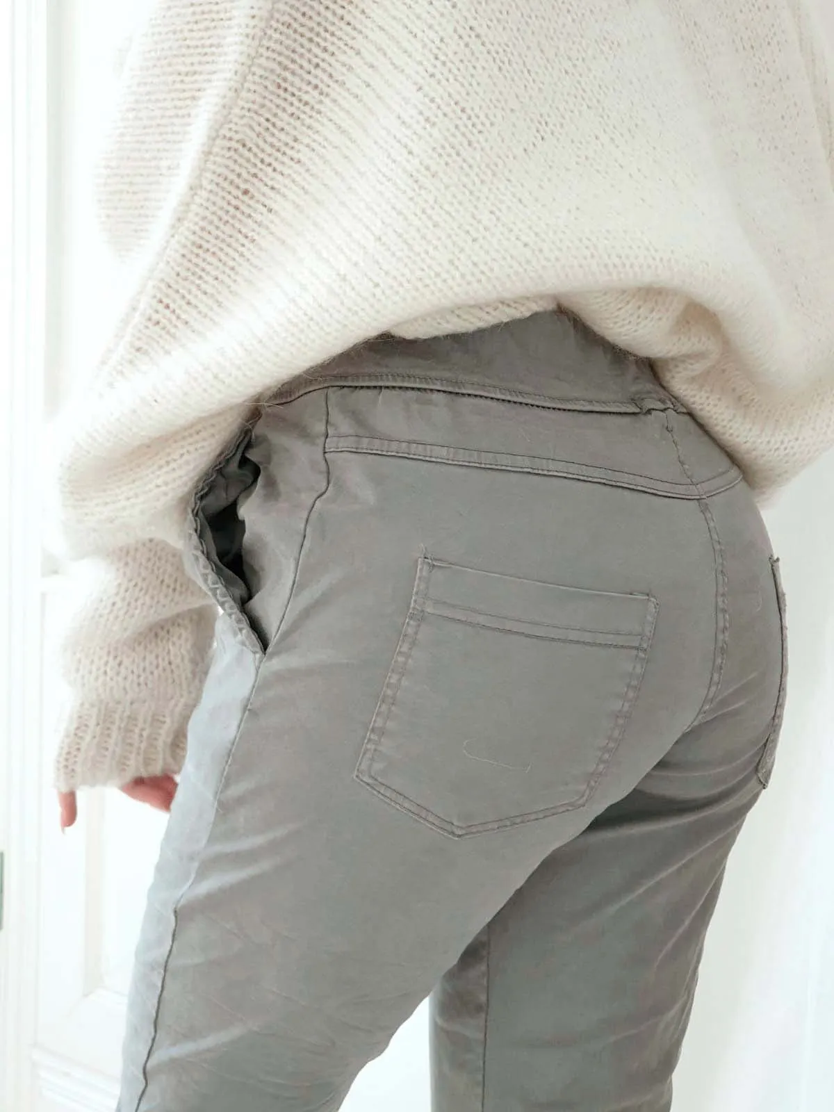 Casual tencel joggerit, harmaa
