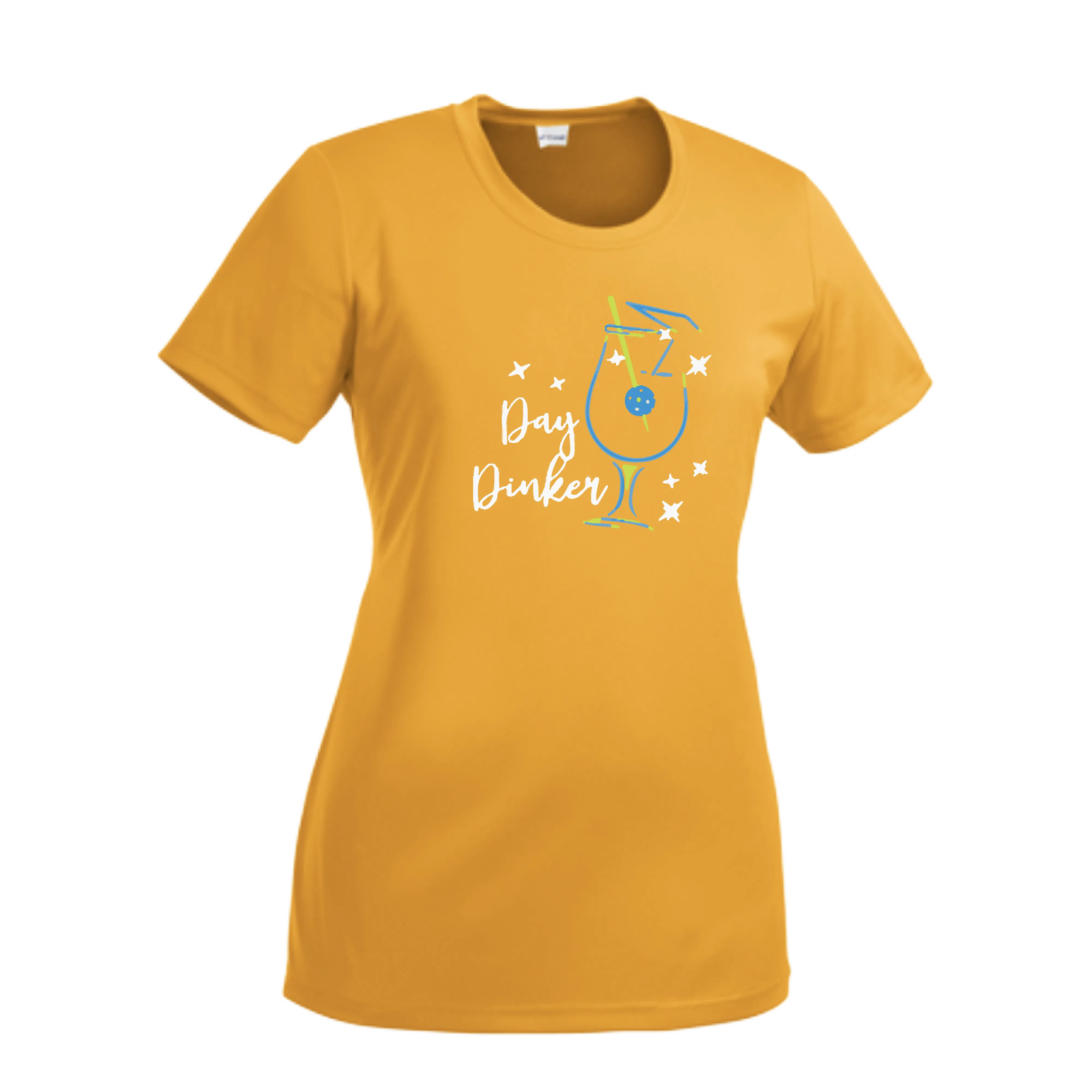 Day Dinker Pickleball Olive | Women’s Short Sleeve Crewneck Pickleball Shirts | 100% Polyester