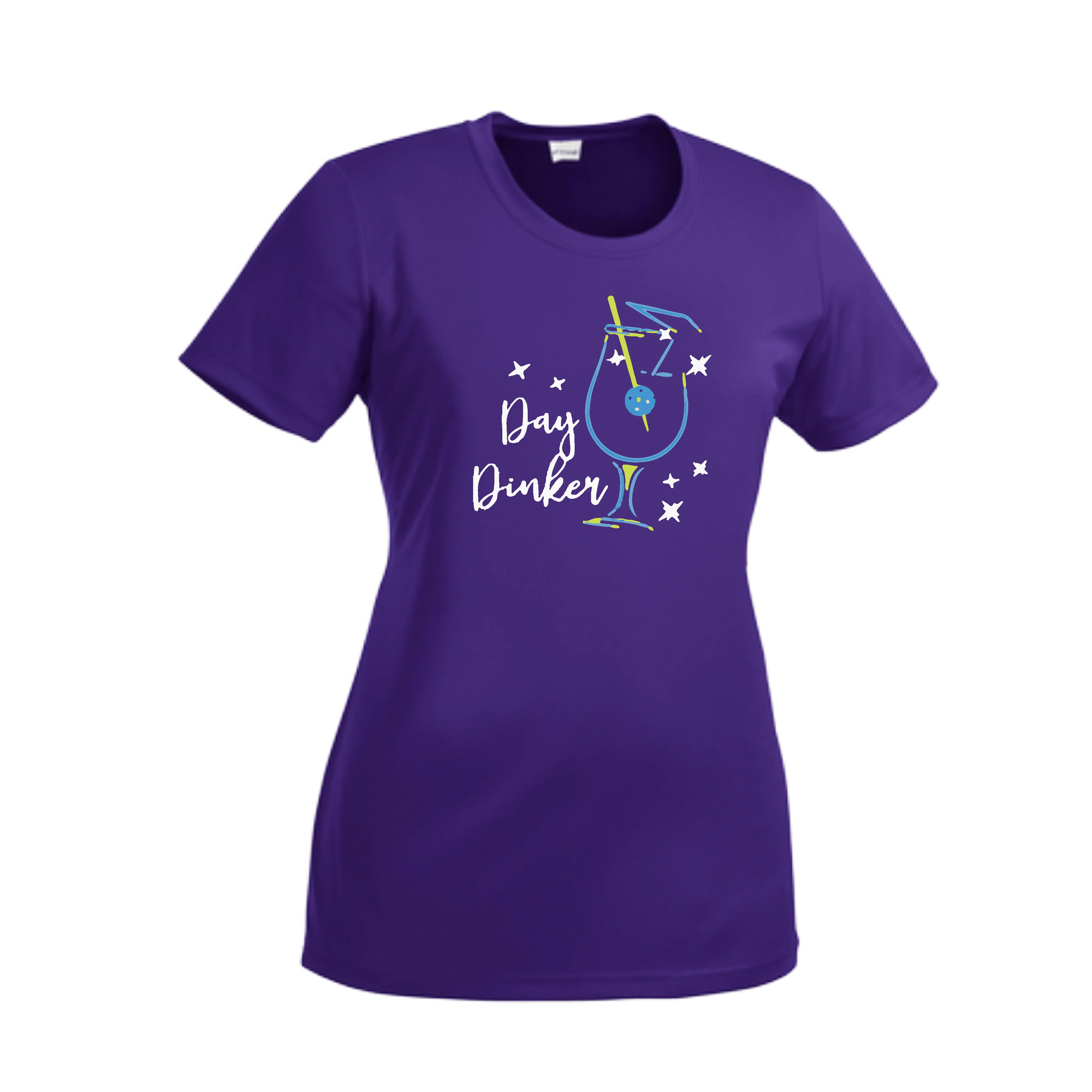 Day Dinker Pickleball Olive | Women’s Short Sleeve Crewneck Pickleball Shirts | 100% Polyester