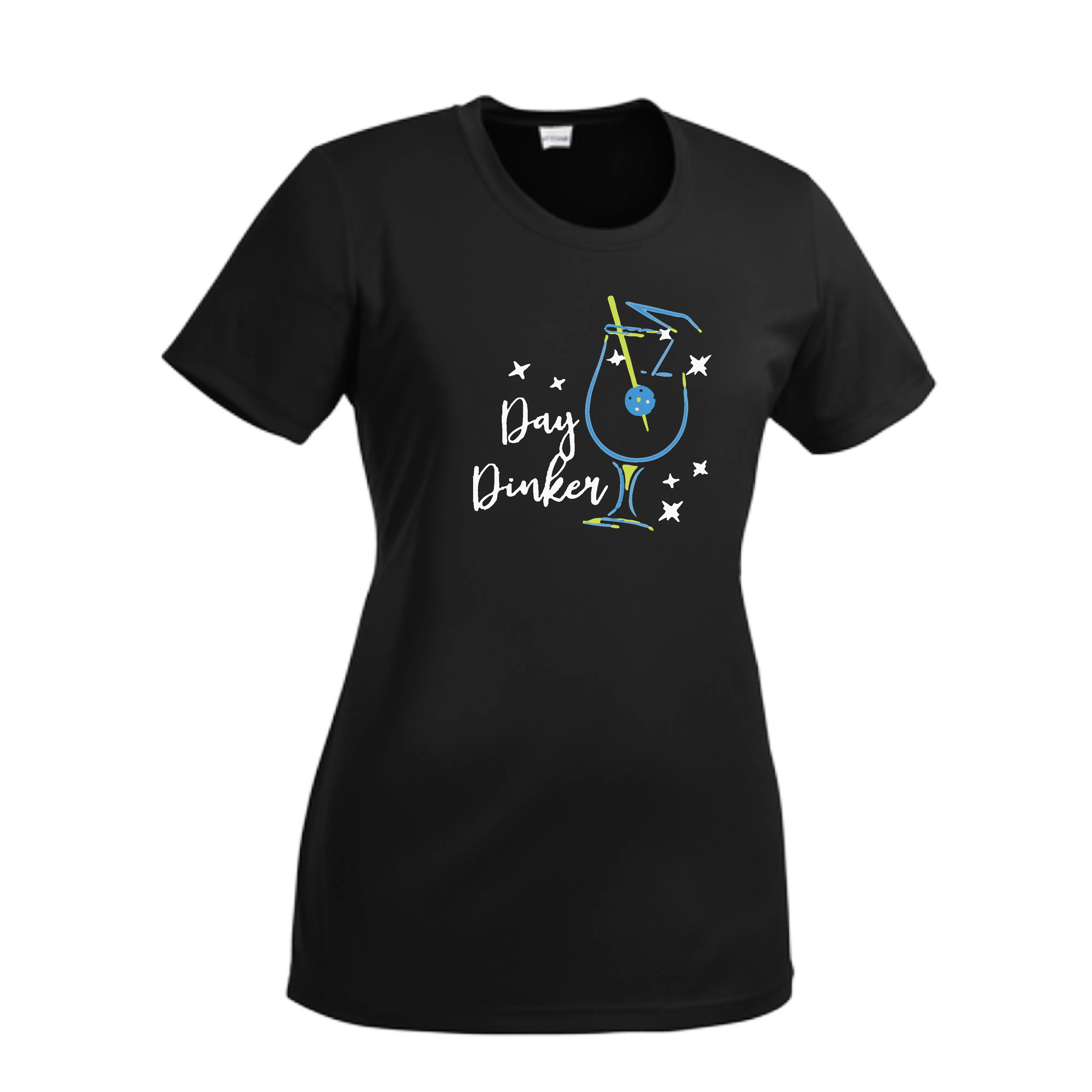 Day Dinker Pickleball Olive | Women’s Short Sleeve Crewneck Pickleball Shirts | 100% Polyester