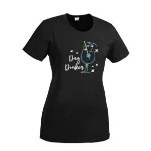 Day Dinker Pickleball Olive | Women’s Short Sleeve Crewneck Pickleball Shirts | 100% Polyester