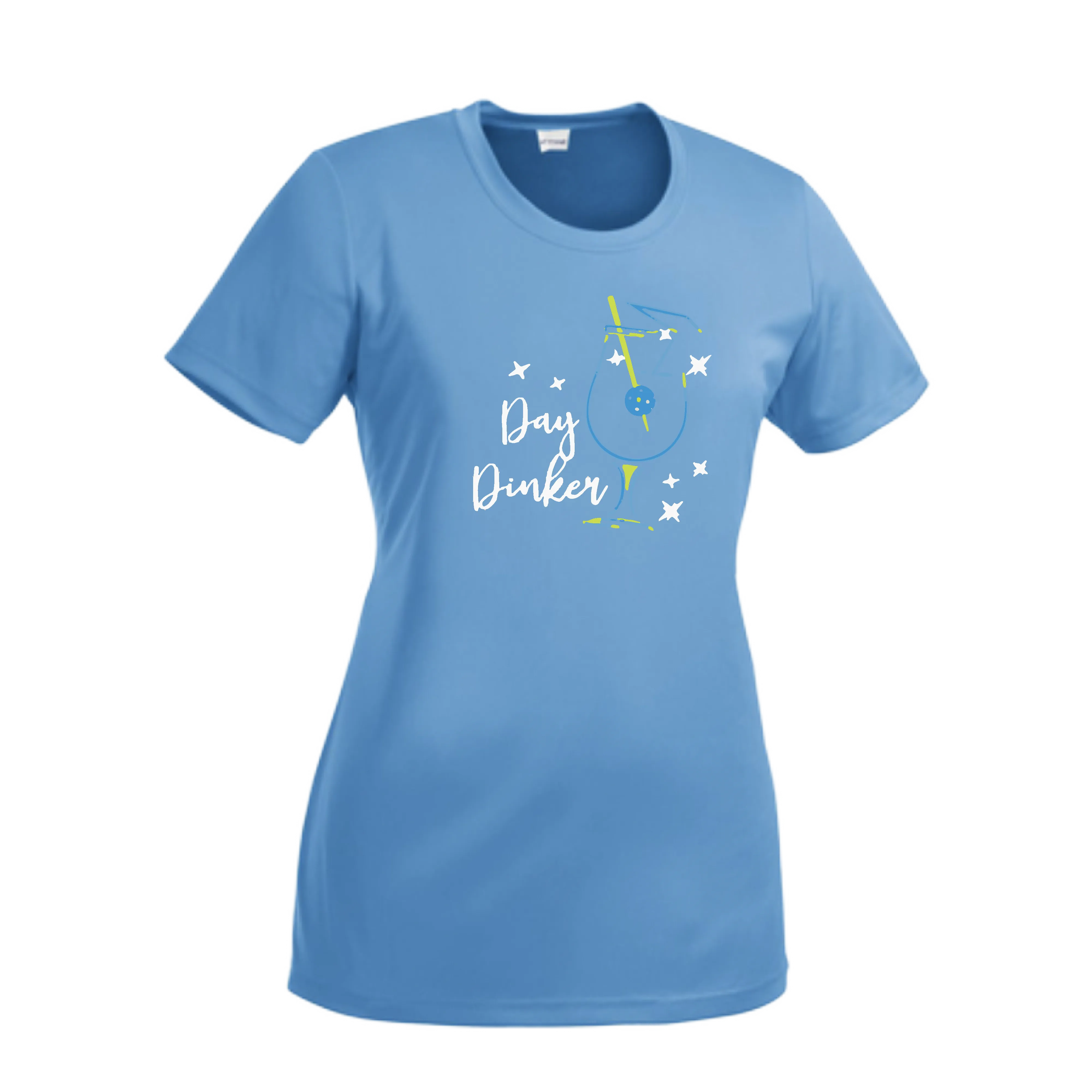 Day Dinker Pickleball Olive | Women’s Short Sleeve Crewneck Pickleball Shirts | 100% Polyester