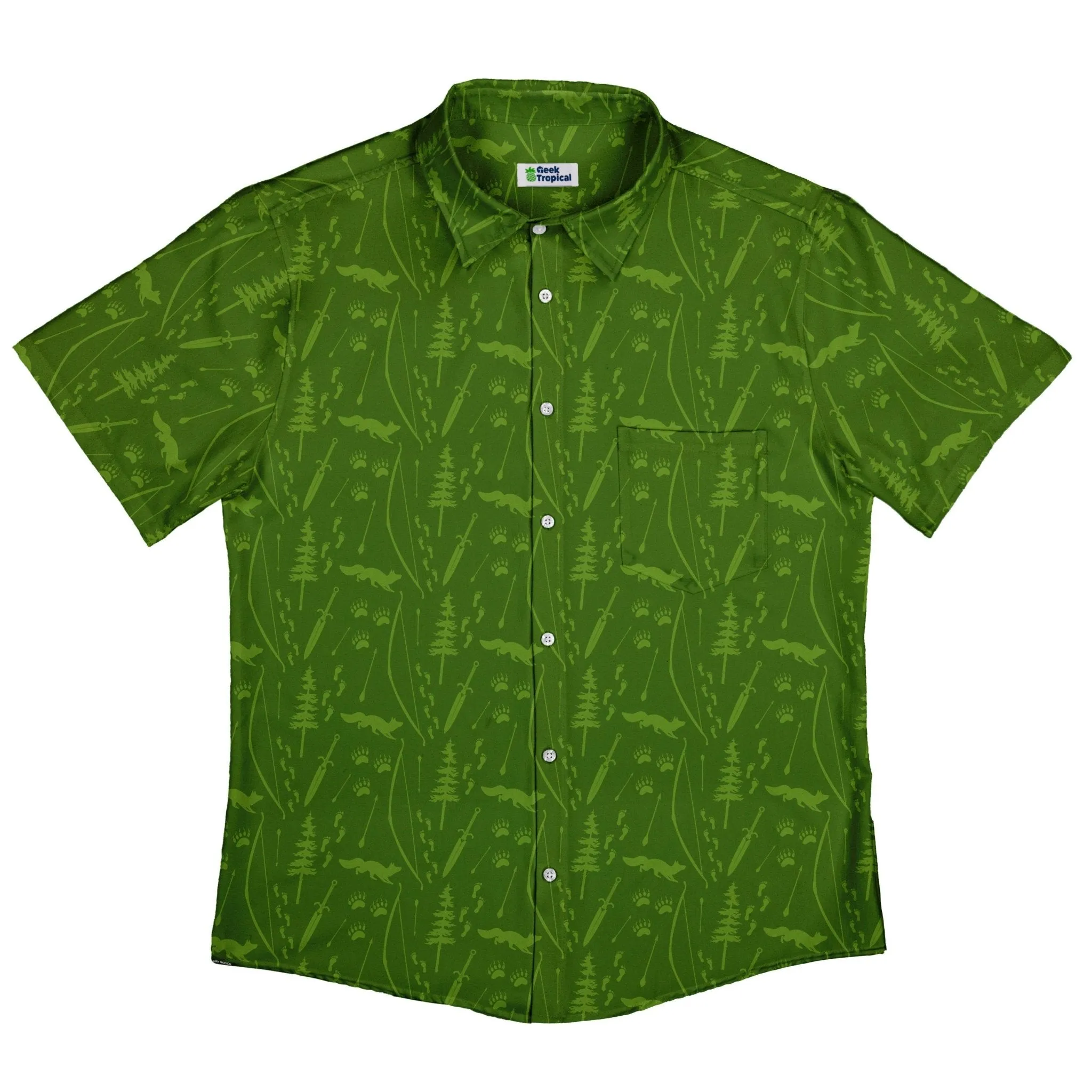 Dnd Ranger Class Button Up Shirt