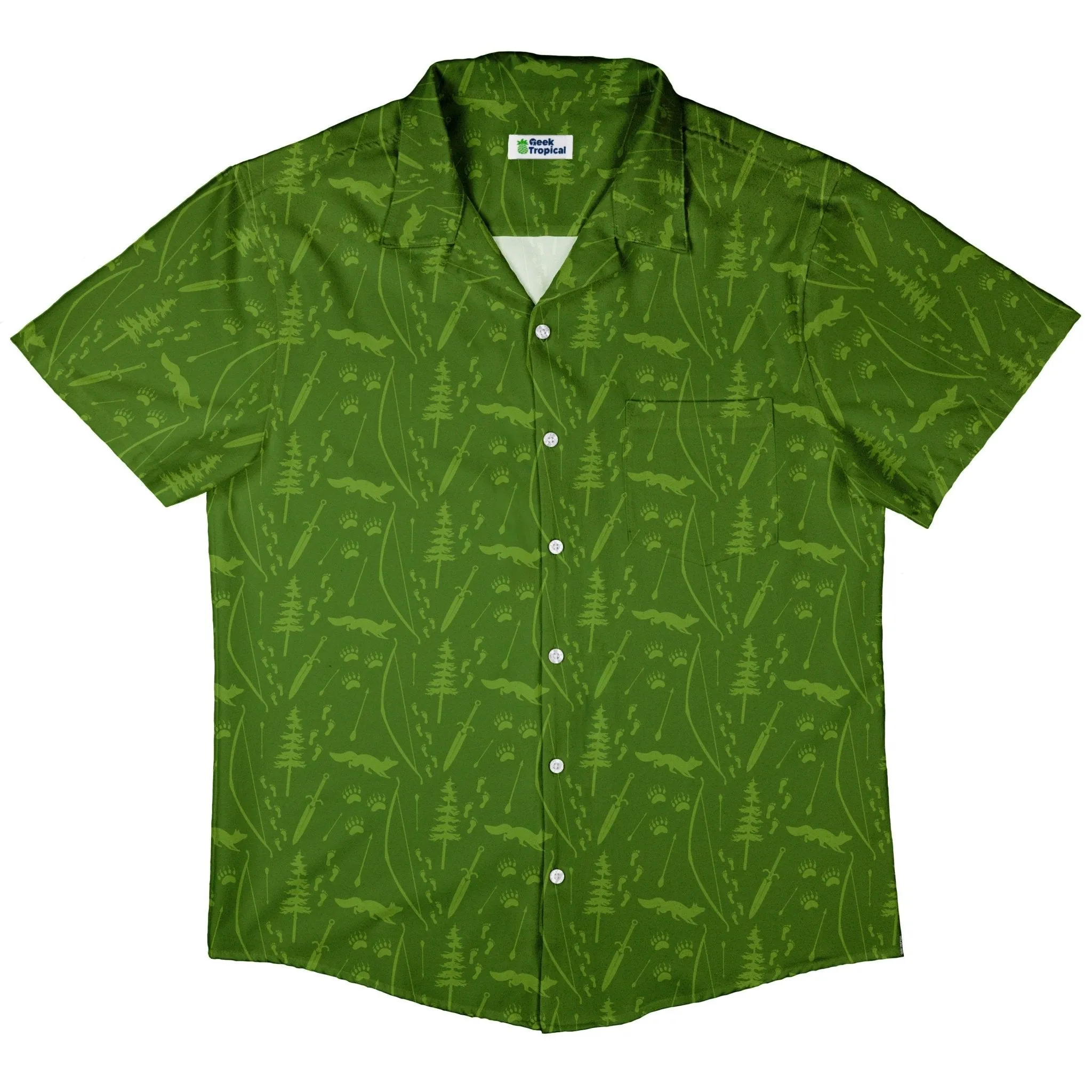Dnd Ranger Class Button Up Shirt