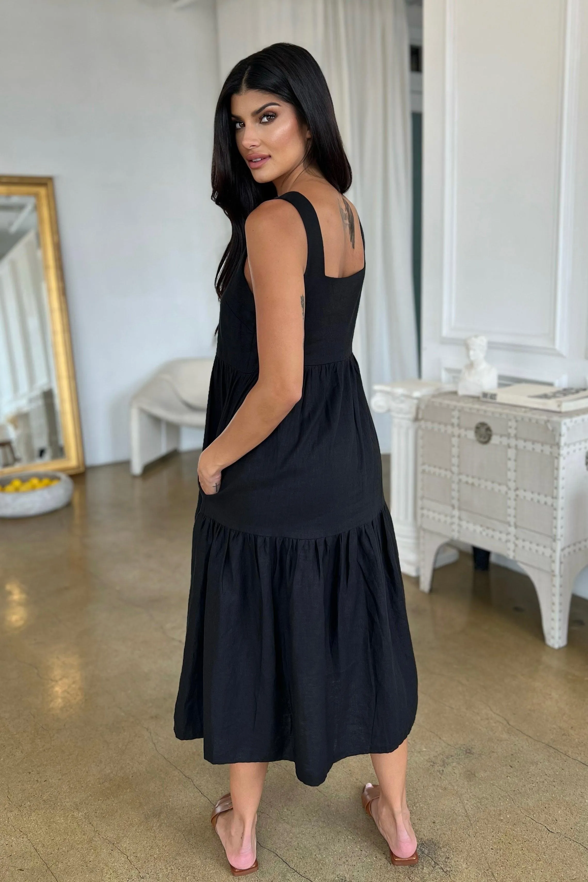DOHENY LINEN DRESS