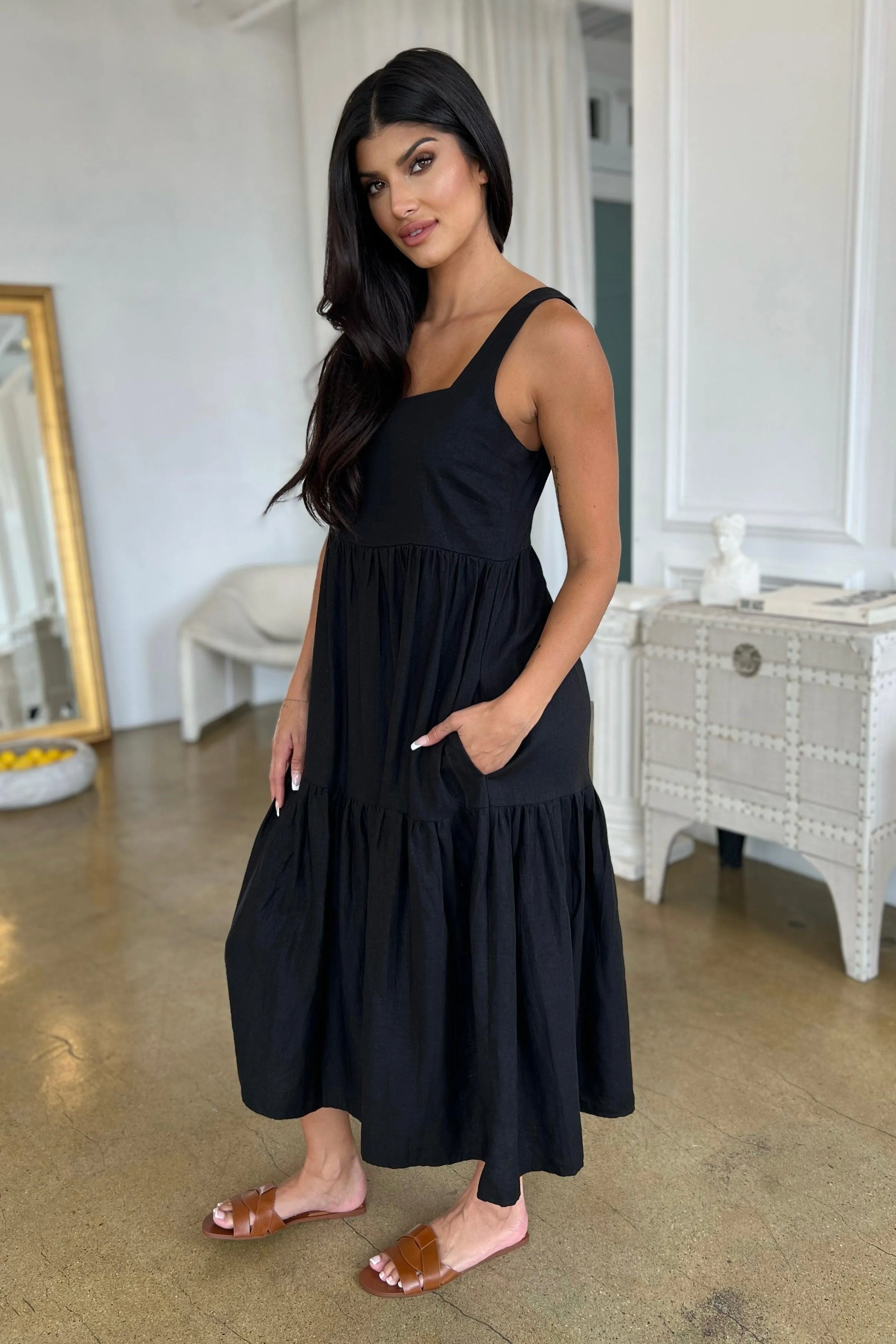 DOHENY LINEN DRESS