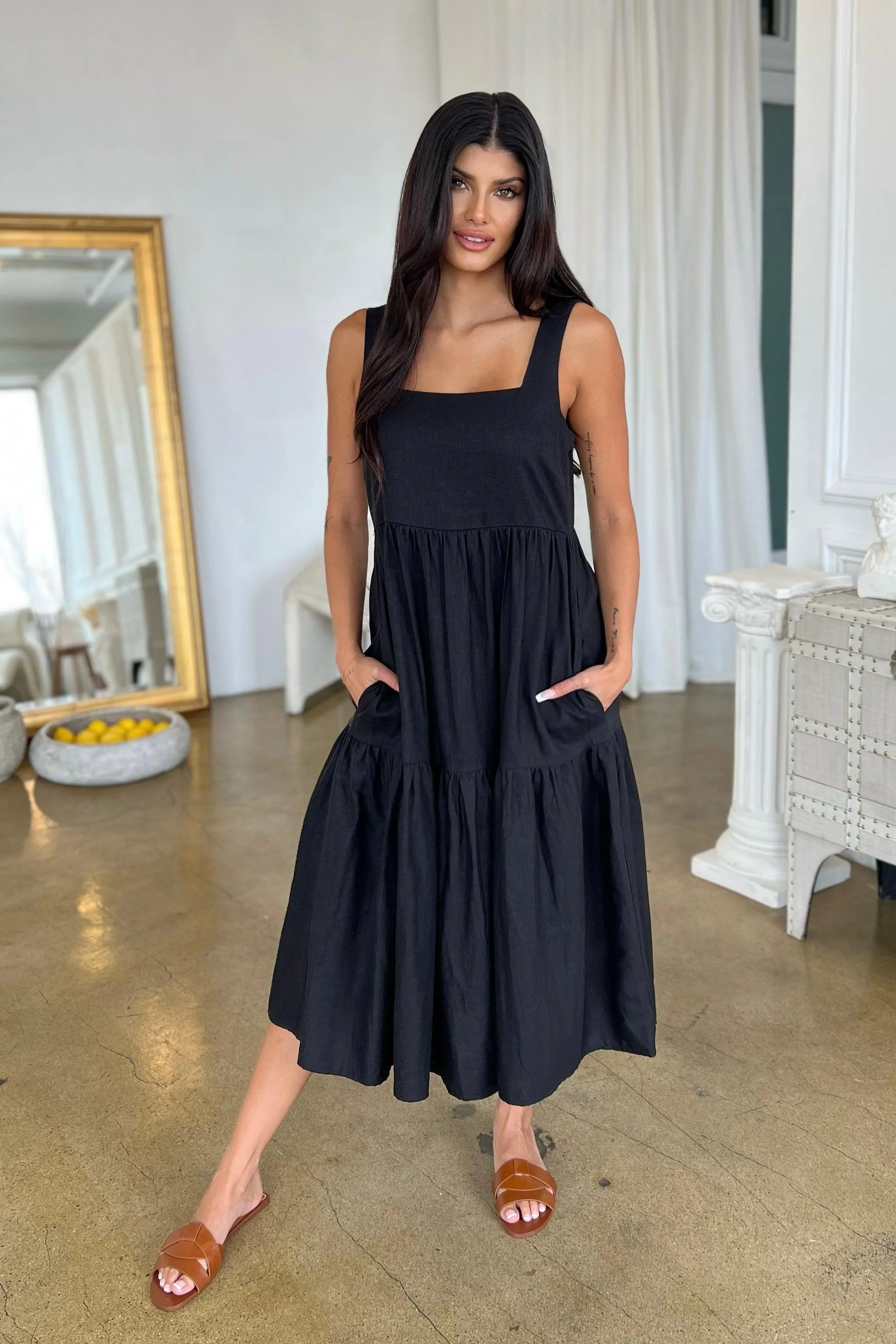 DOHENY LINEN DRESS