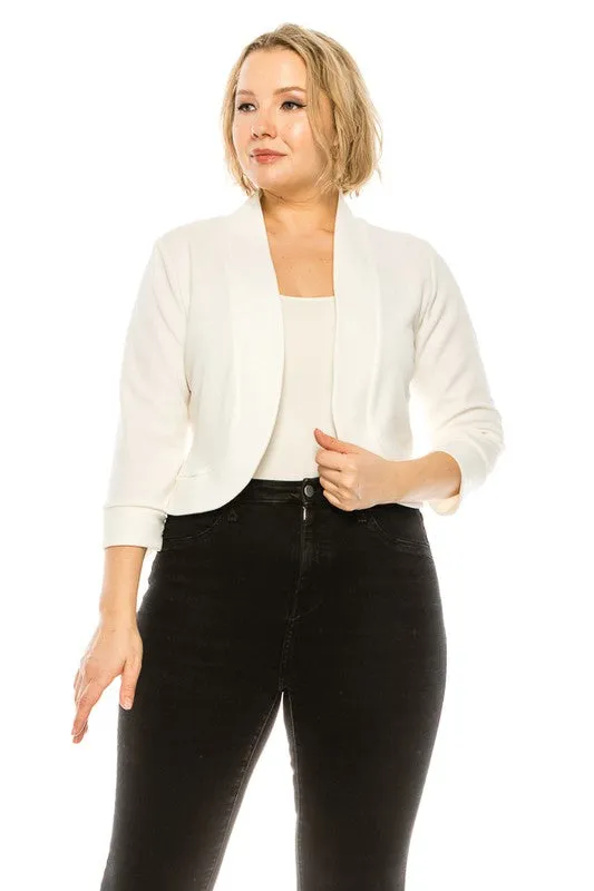 Easy To Love Blazer-Plus Size