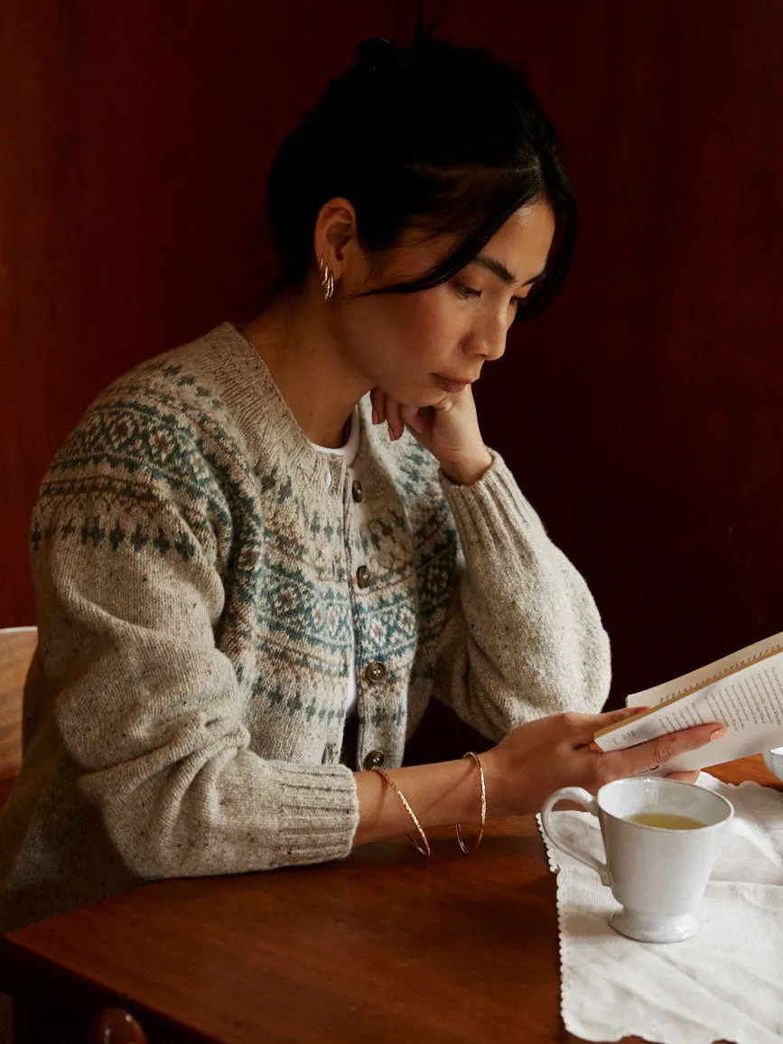 Fairisle Wool Cardigan - Mull