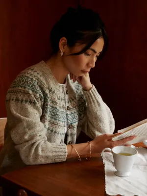 Fairisle Wool Cardigan - Mull
