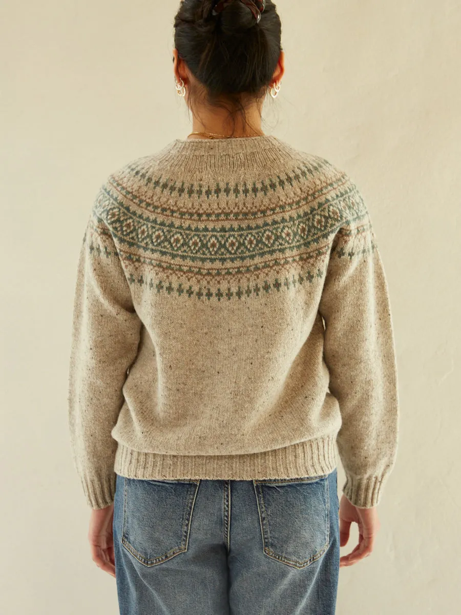 Fairisle Wool Cardigan - Mull