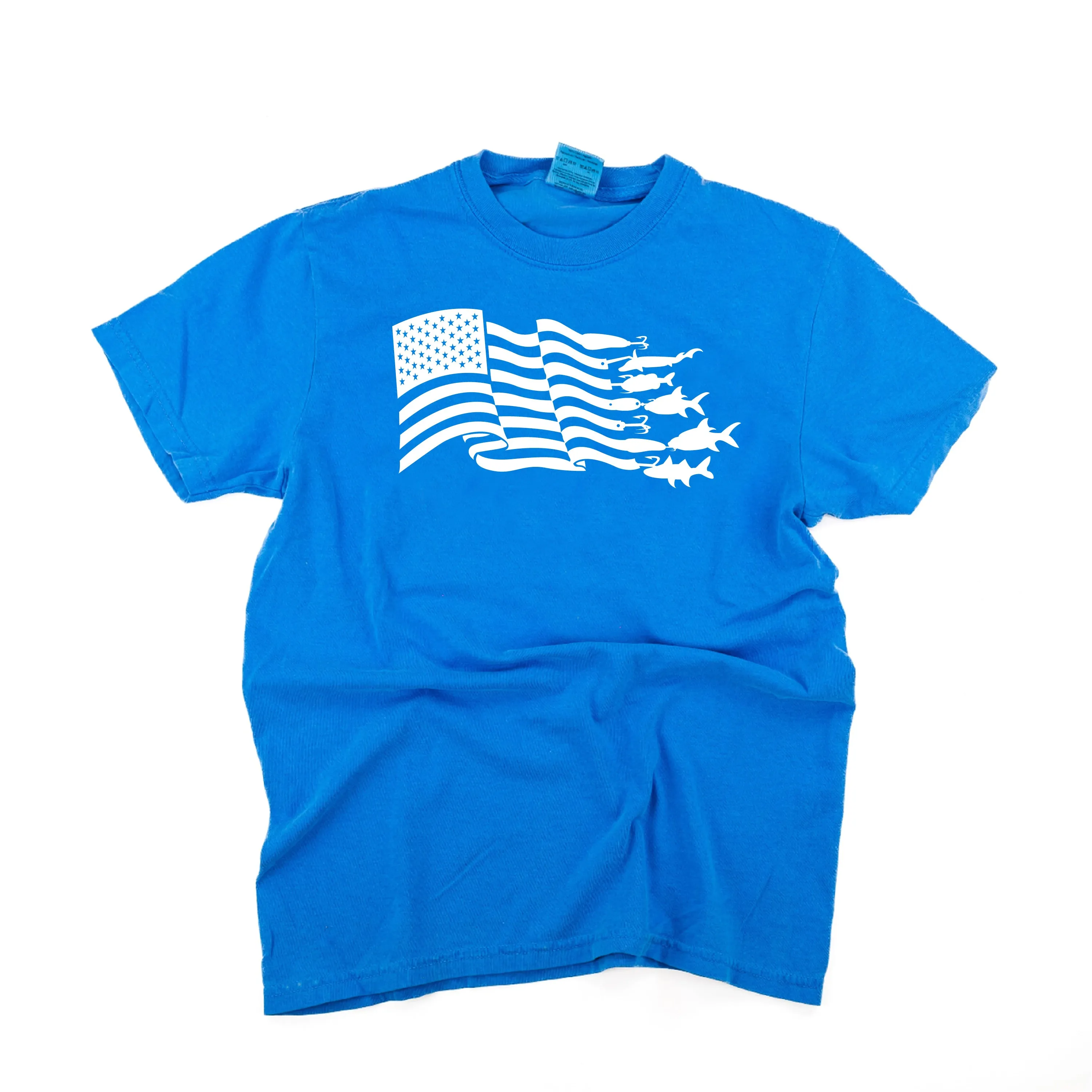 Fishing Flag - SHORT SLEEVE COMFORT COLORS TEE