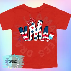 Fourth of July Monogram Tees *multiple color and pattern options*