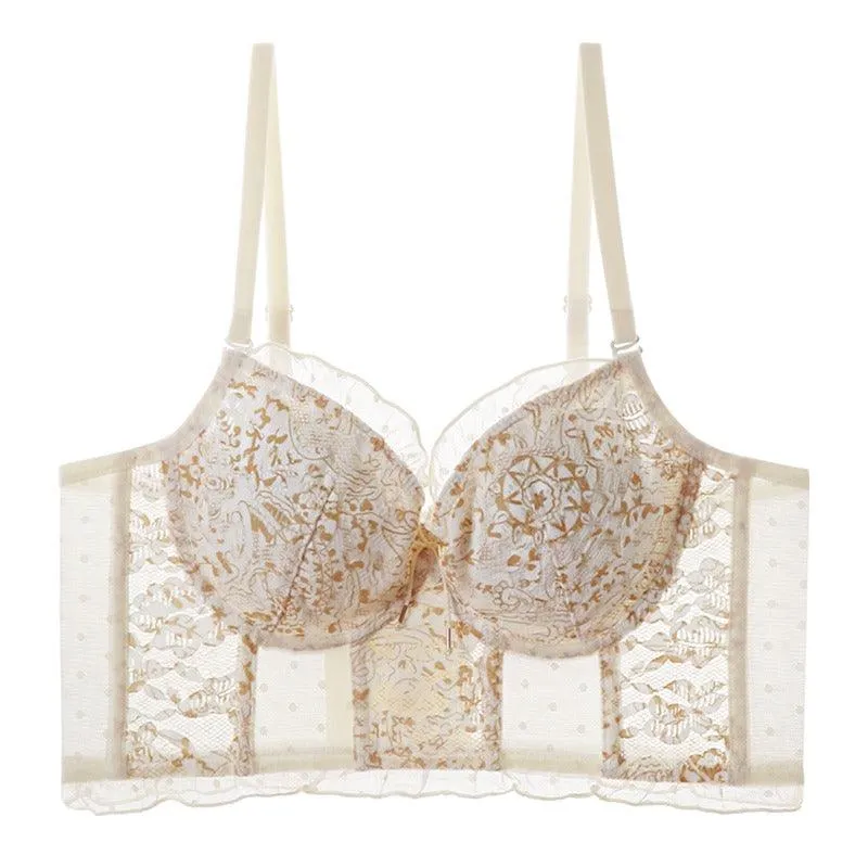 French Embroidery Lace Bra  Timeless Elegance and Ultimate Comfort