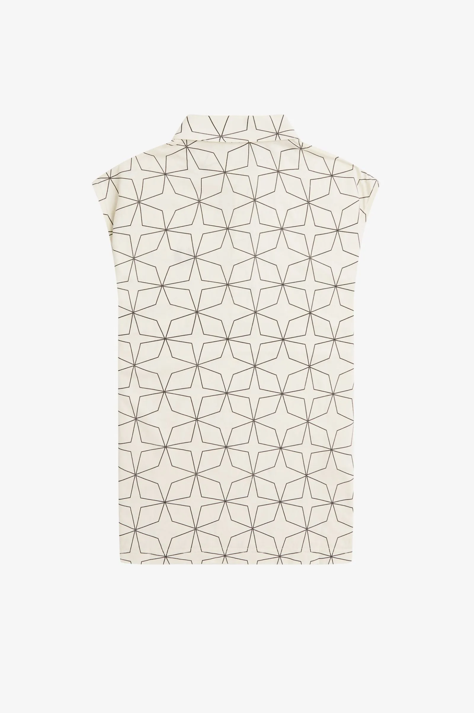 GEOMETRIC PRINT JSY POLO SHIRT