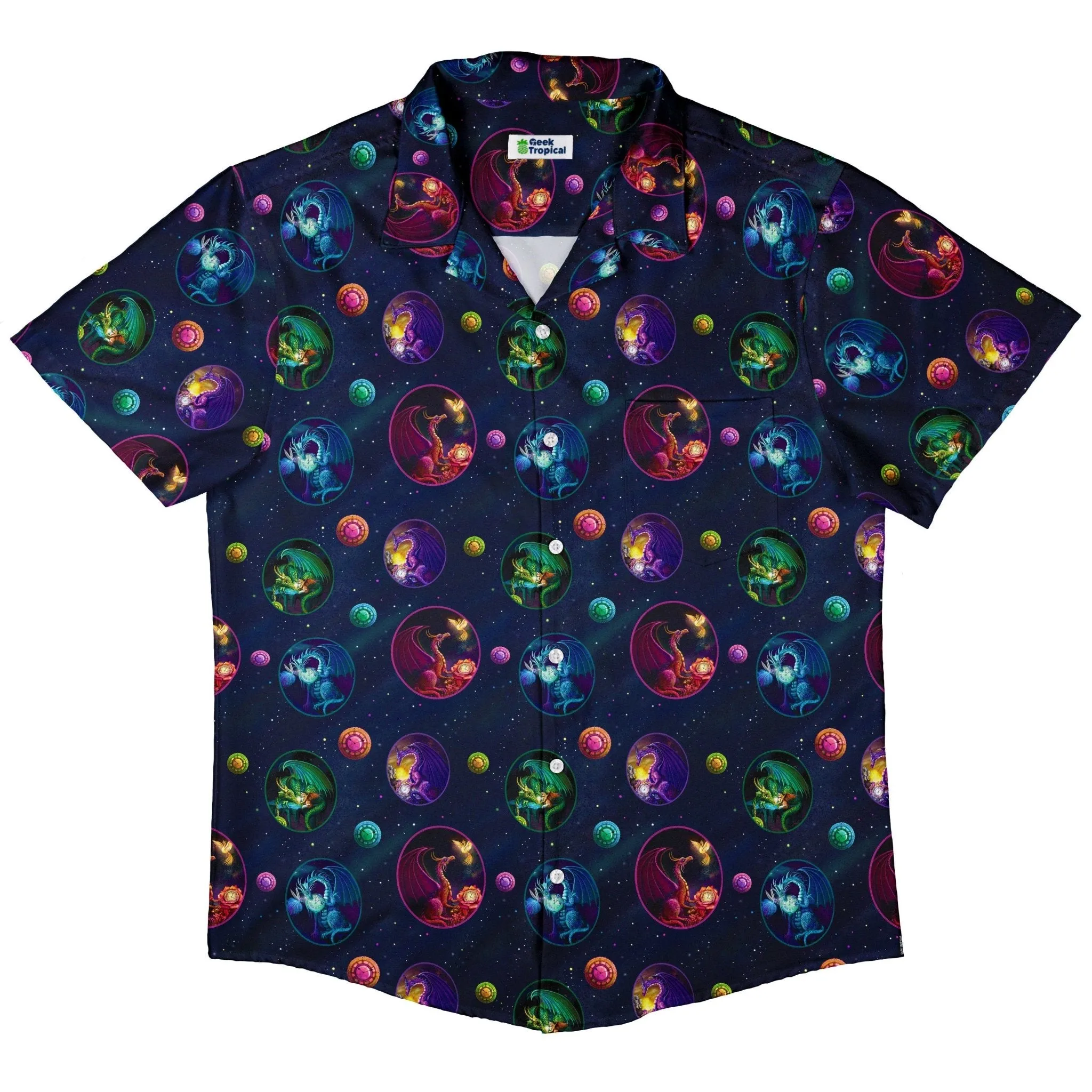 Glimpses in Dragon Time Button Up Shirt