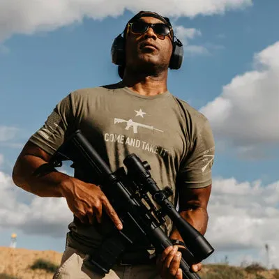 Grunt Style Come and Take It 2A Tshirt (Military Green)