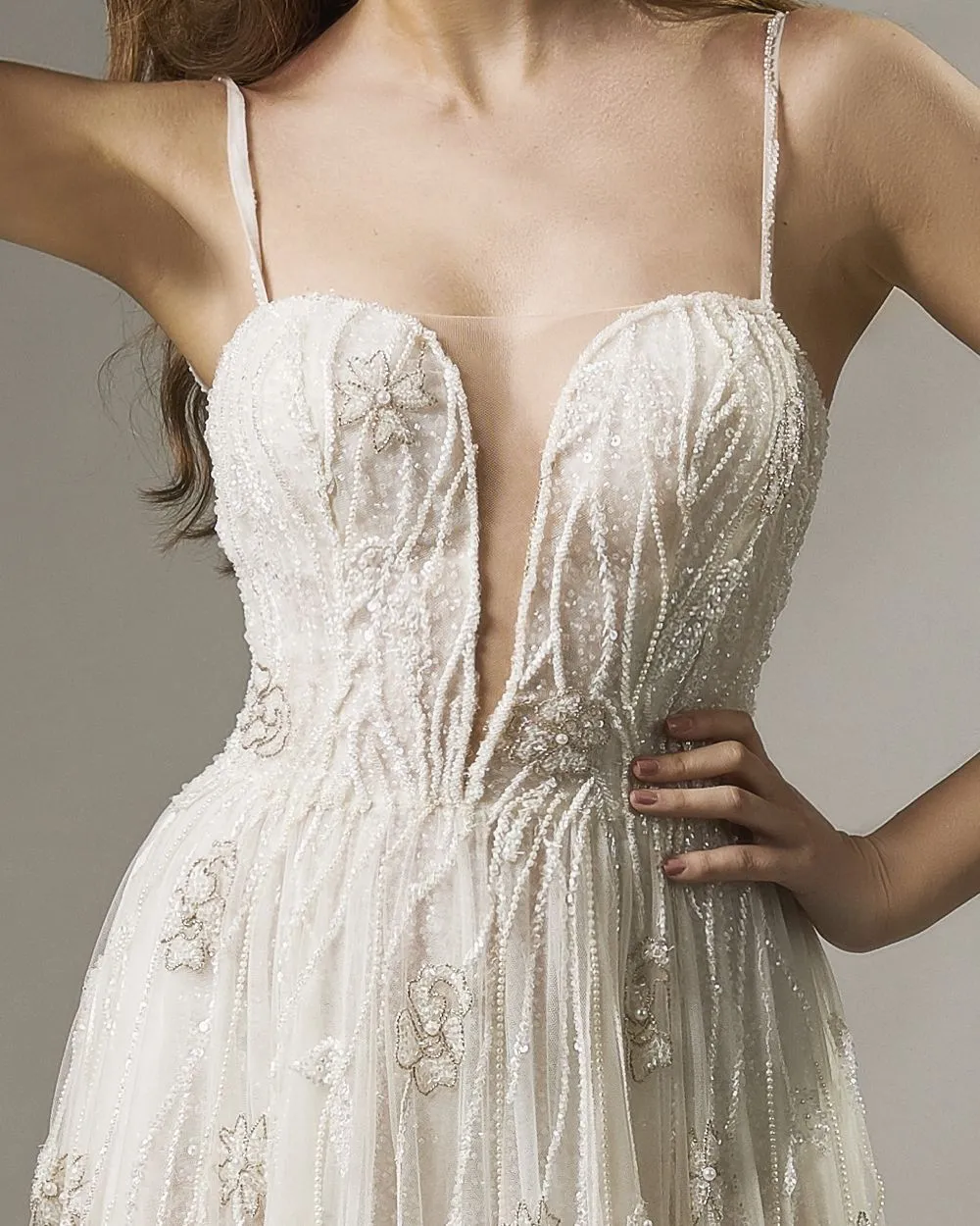 Hand Embellished Couture Dress JADE